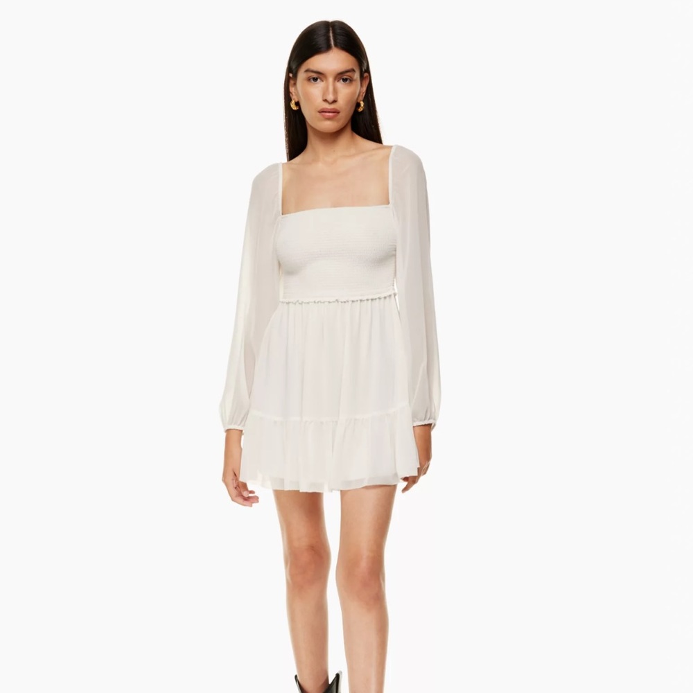 Aritzia Tempest Mini Dress, White